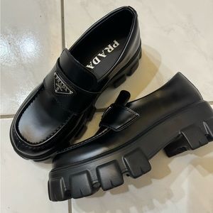 Faux DGate chunky Prada Loafers Women